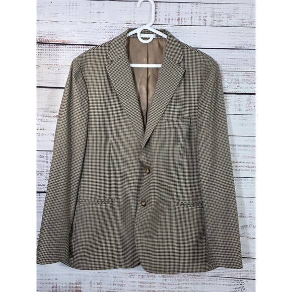 Ralph Lauren Black Label Blazer Men's 46R Long Brown Single Breast two button - Picture 1 of 8